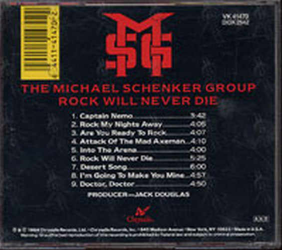 MICHAEL SCHENKER GROUP - Rock Will Never Die - 2
