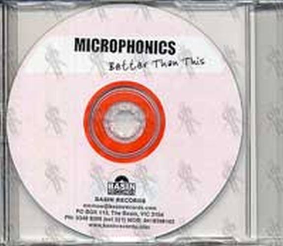 MICROPHONICS - Better Than This - 2