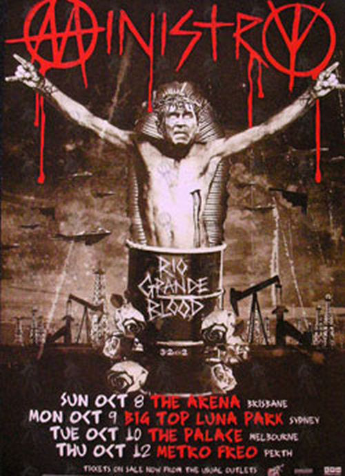 MINISTRY - 2006 Canceled Australian Tour Poster - 1