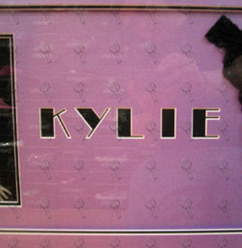MINOGUE-- KYLIE - Custom-Framed Autographed Photo With &#39;Love Kylie&#39; Black Lingerie - 3
