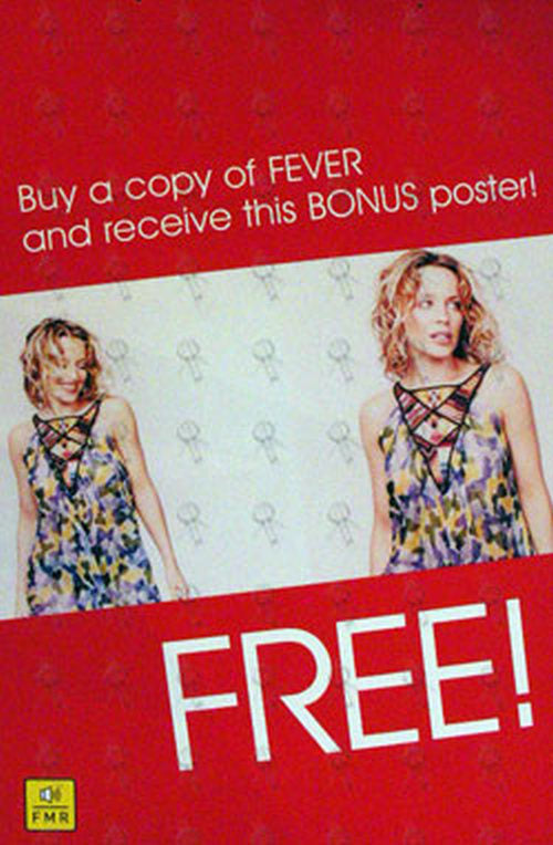 MINOGUE-- KYLIE - Double Sided &#39;Fever&#39; Album Promo Display - 1