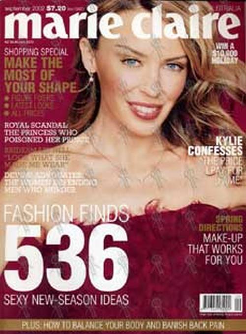 MINOGUE-- KYLIE - &#39;Marie Claire&#39; - September 2002 - Kylie On The Cover - 1