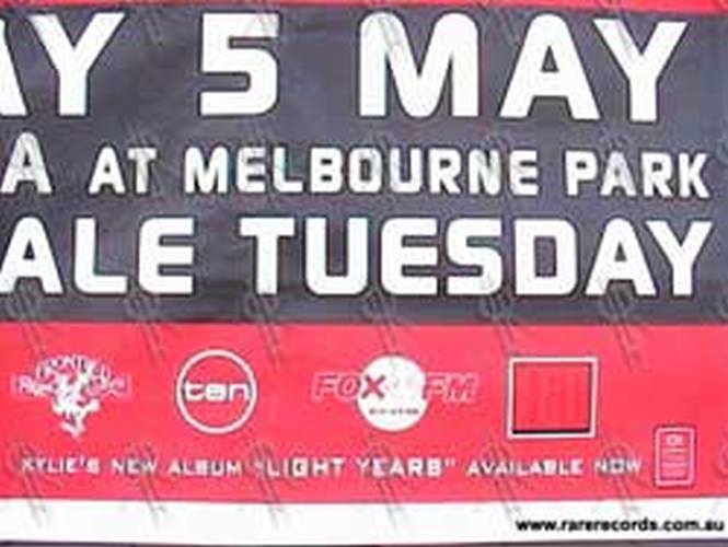 MINOGUE-- KYLIE - Rod Laver Arena - Melbourne - Saturday 5th May 2002 Show Poster - 2
