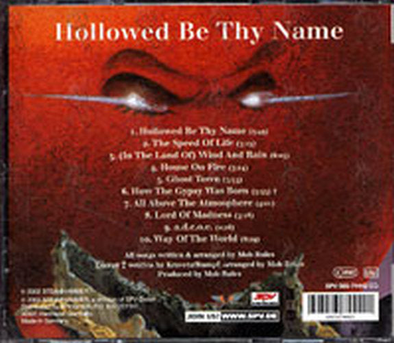 MOB RULES - Hollowed Be Thy Name - 2