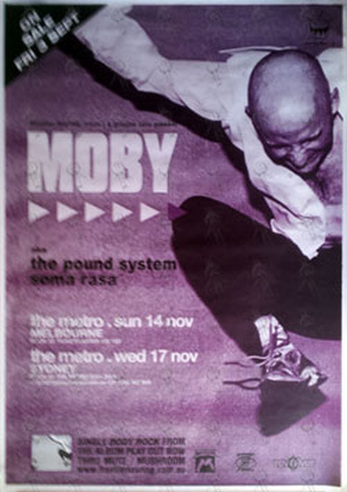 MOBY - 2010 Australian Tour Poster - 1