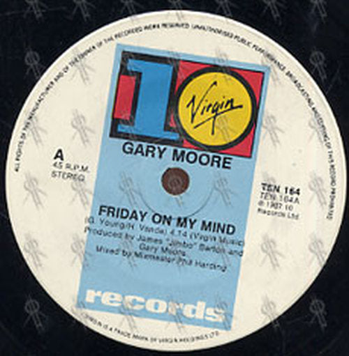 MOORE-- GARY - Friday On My Mind - 3