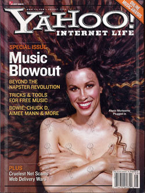 MORISSETTE-- ALANIS - &#39;Yahoo! Internet Life&#39; - August 2000 - Alanis Morissette On Cover - 1