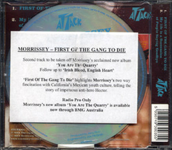 MORRISSEY - First Of The Gang To Die - 2