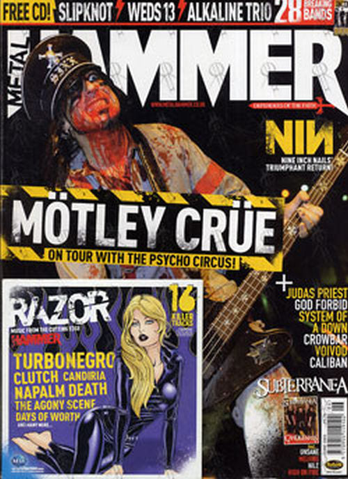 MOTLEY CRUE - &#39;Metal Hammer&#39; - June 2005 - Nikki Sixx On Cover - 1