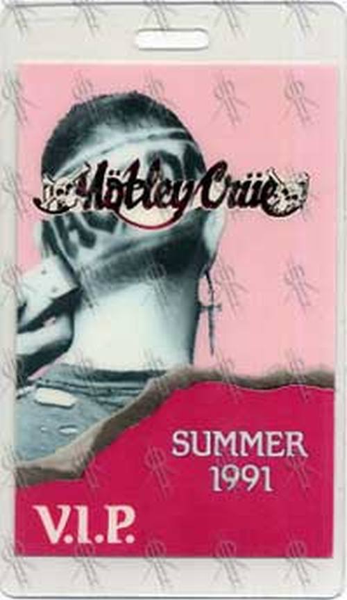 MOTLEY CRUE - Summer 1991 V.I.P. Laminate - 1