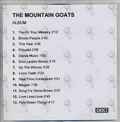 MOUNTAIN GOATS-- THE - The Mountain Goats - 1