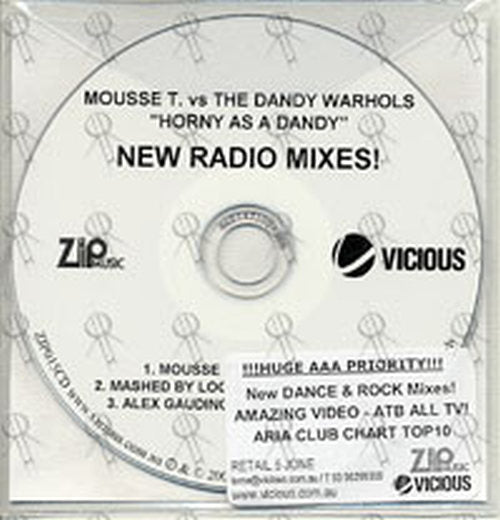 MOUSSE T vs THE DANDY WARHOLS - Horny As A Dandy (New Radio Mixes) - 2
