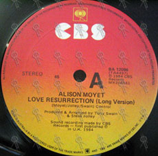 MOYET-- ALISON - Love Resurrection - 3