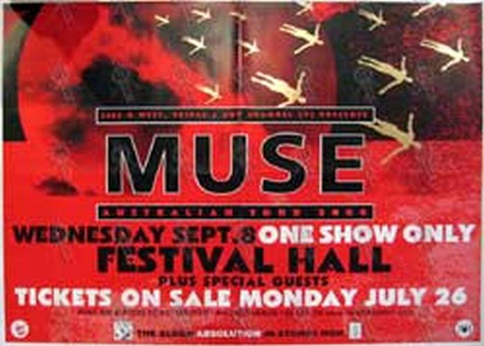 MUSE - Festival Hall - Melbourne - Absolution Australian Tour - Wednesday 8th 2004 September Show Poster - 1