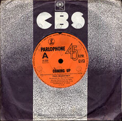 McCARTNEY-- PAUL - Coming Up - 1