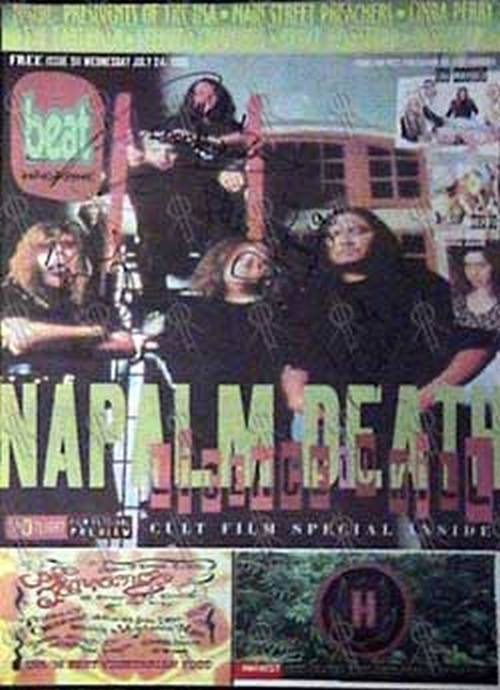 送料込み Napalm Death シルクスクリーンポスター 1996年 美術品