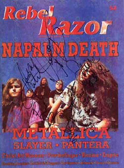 NAPALM DEATH - &#39;Rebel Razor&#39; - June 1996 - Napalm Death On Cover - 1