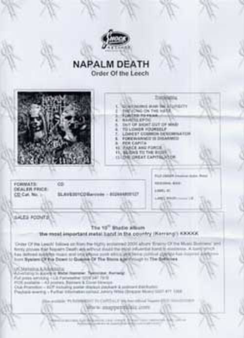 NAPALM DEATH - The Leech Sampler - 3