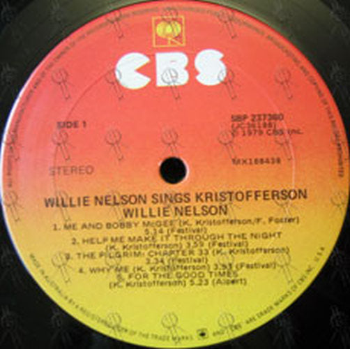 NELSON-- WILLIE - Willie Nelson Sings Kristofferson - 4