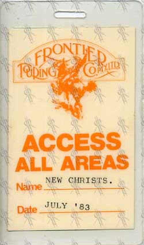 NEW CHRISTS-- THE - July 1983 Access All Areas Laminate - 1