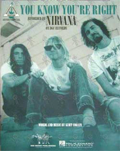 NIRVANA - 'You Know You're Right' Sheet Music - 1