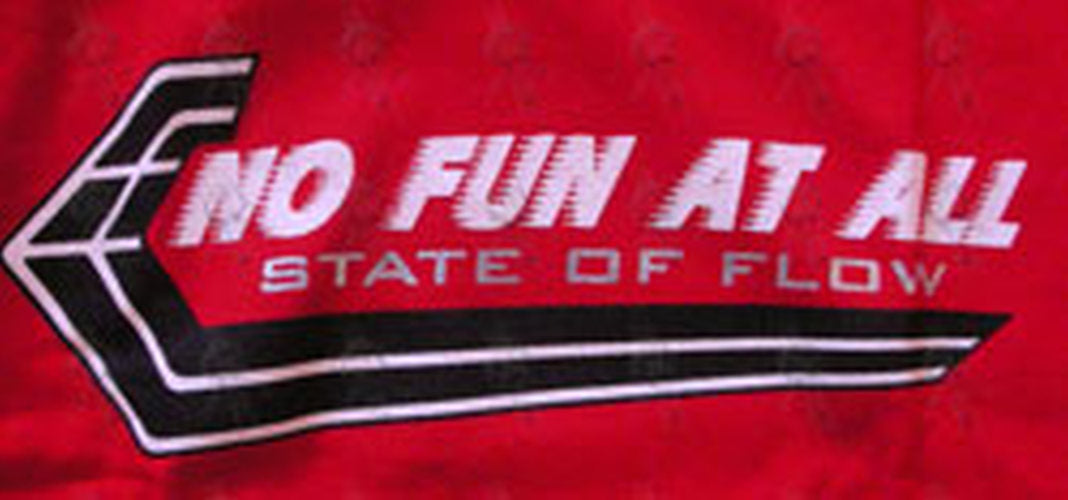 NO FUN AT ALL - Red &#39;State Of Flow&#39; Bonds Style T-Shirt - 2