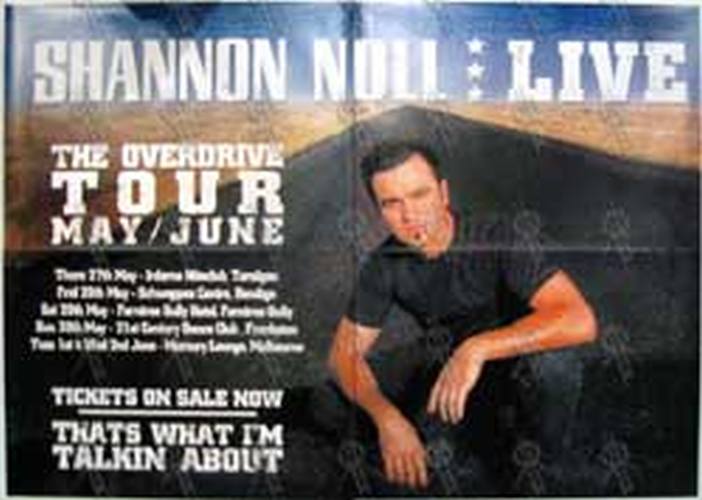 NOLL-- SHANNON - Shannon Noll: Live - The Overdrive Tour May/June 2004 Shows Poster - 1