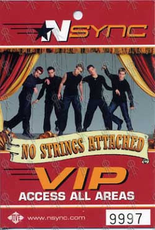 NSYNC - 'No Strings Attached' V.I.P. Access All Areas Mock-Up Pass - 1