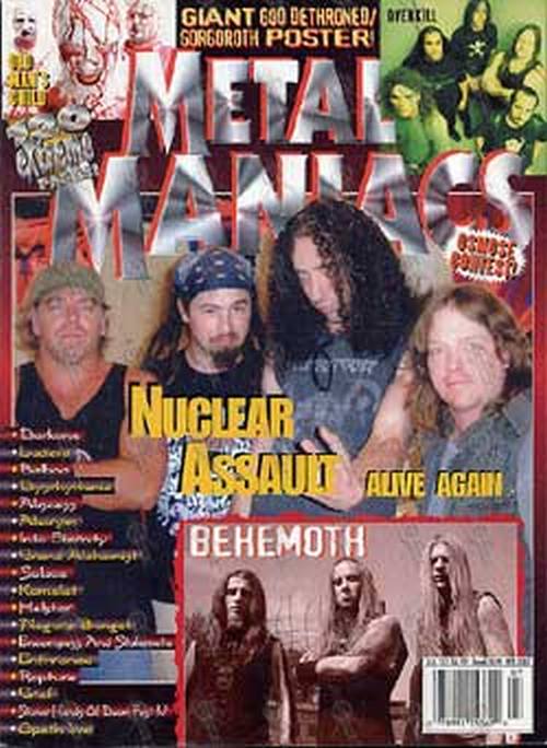 NUCLEAR ASSAULT - 'Metal Maniacs' - July 2003 - 1