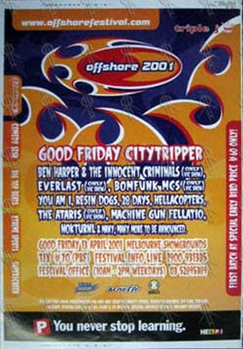OFFSHORE FESTIVAL - Offshore 2001 Festival Promo Poster Artist Proof - 1