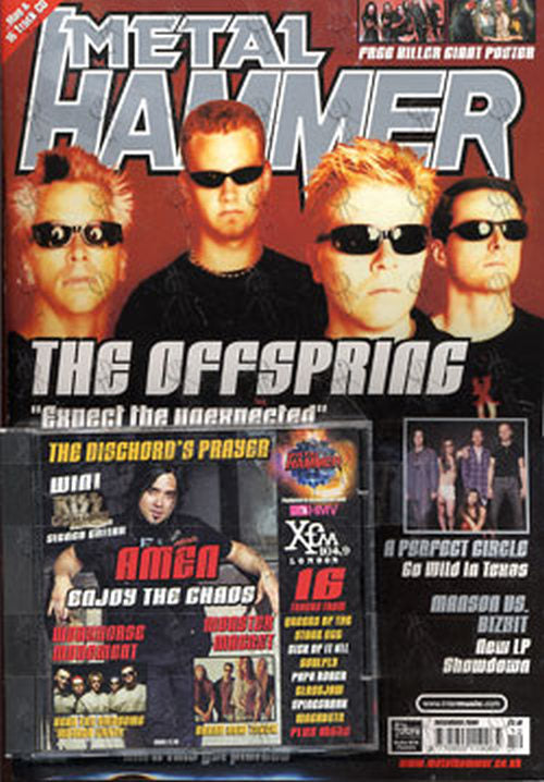 OFFSPRING-- THE - 'Metal Hammer' - December 2000 - The Offspring On Cover - 1