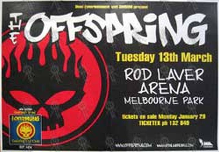 OFFSPRING-- THE - Rod Laver Arena Melbourne - Tuesday 13th March 2001 Show Poster - 1