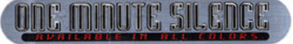 ONE MINUTE SILENCE - 'Available In All Colors' Album Sticker - 1