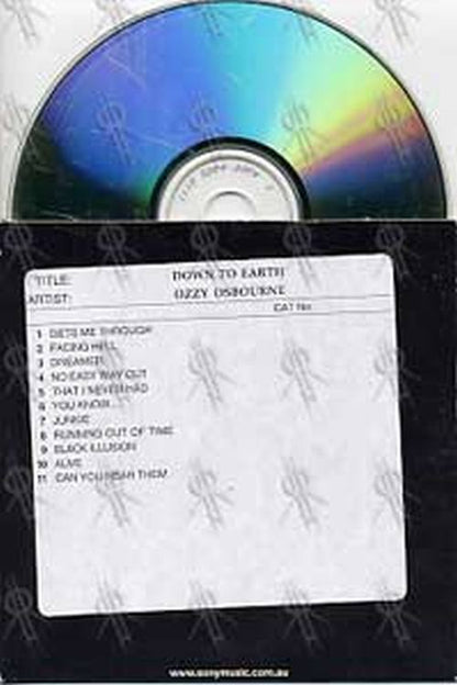 OSBOURNE-- OZZY - Down To Earth - 2