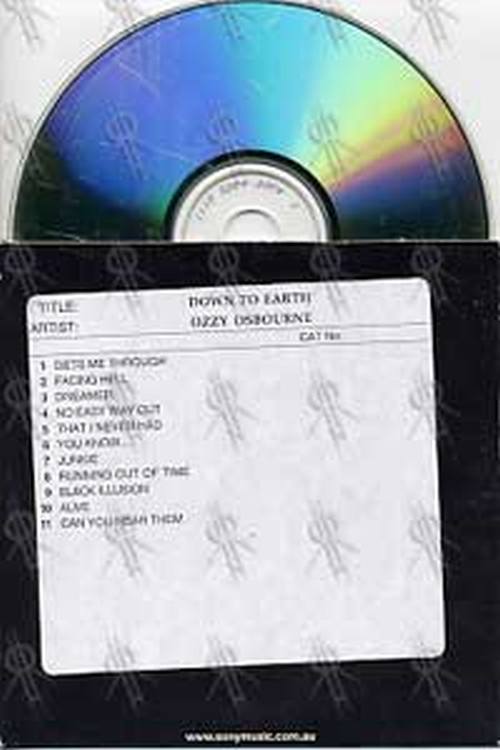 OSBOURNE-- OZZY - Down To Earth - 2
