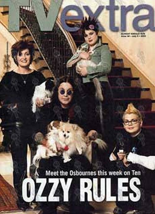 OSBOURNES-- THE - &#39;TV Extra&#39; - June 30/July 6 2002 - The Osbournes On The Cover - 1