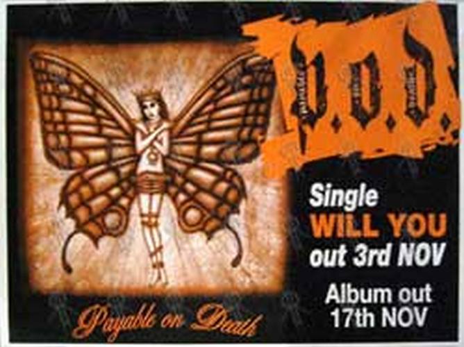 P.O.D. - 'Will You' Single Poster - 1