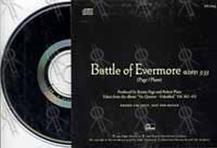 PAGE AND PLANT - Battle Of Evermore - 2
