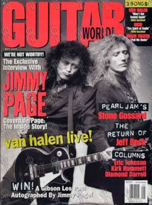 PAGE AND PLANT - &#39;Guitar World&#39; - May 1993 - Page &amp; Coverdale On Cover - 1