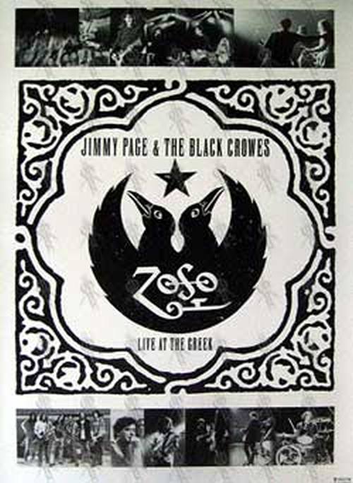 PAGE-- JIMMY & THE BLACK CROWES - 'Live At The Greek' Poster - 1