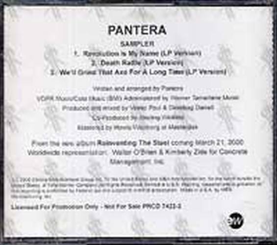 PANTERA - Sampler - 2