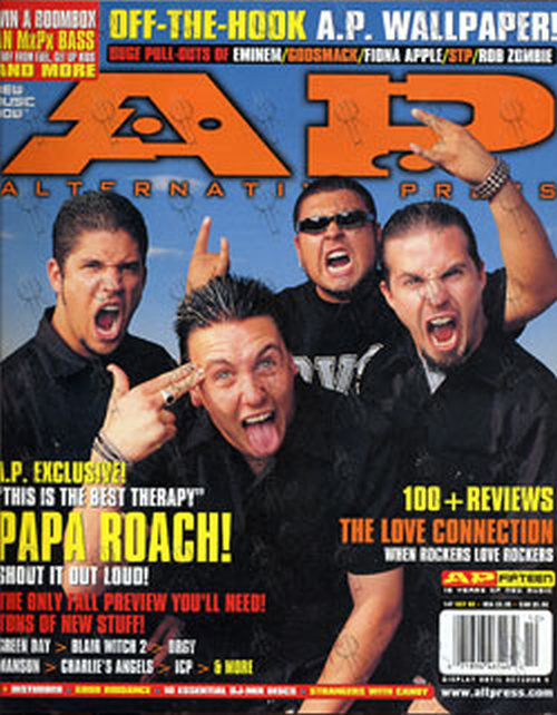 PAPA ROACH - &#39;Alternative Press&#39; - October 2000 - Papa Roach On Front - 1