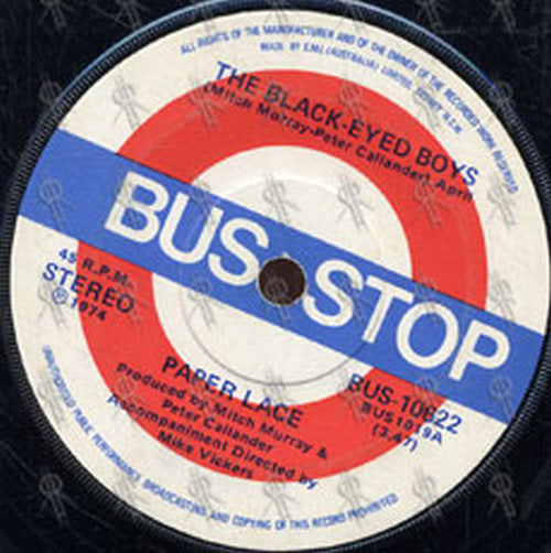 PAPER LACE - The Black-Eyed Boys - 2