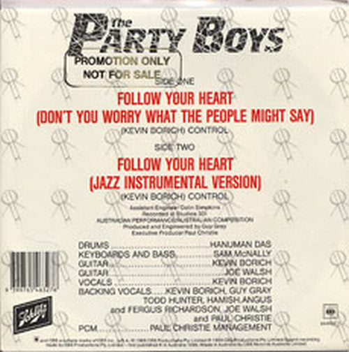 PARTY BOYS-- THE - Follow Your Heart - 2