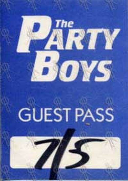 PARTY BOYS-- THE - Guest Pass - 1
