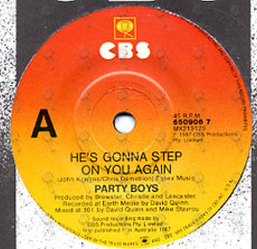 PARTY BOYS-- THE - He's Gonna Step On You Again - 2