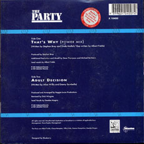 PARTY-- THE - That's Why - 2
