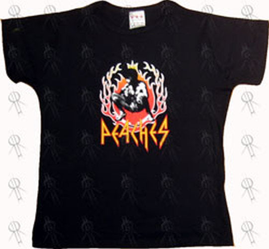 PEACHES - Black Live Image Girls&#39; T-Shirt - 1