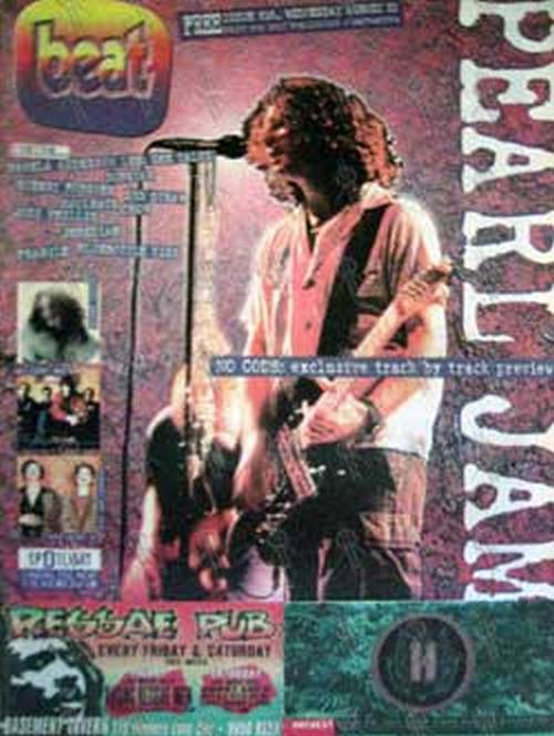 PEARL JAM - &#39;Beat&#39; Magazine - Issue 515 21st August 1996 - Pearl Jam On The Cover - 1