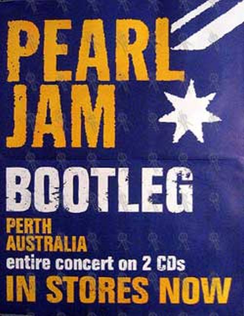 PEARL JAM - Bootleg Perth Australia Album Poster - 1